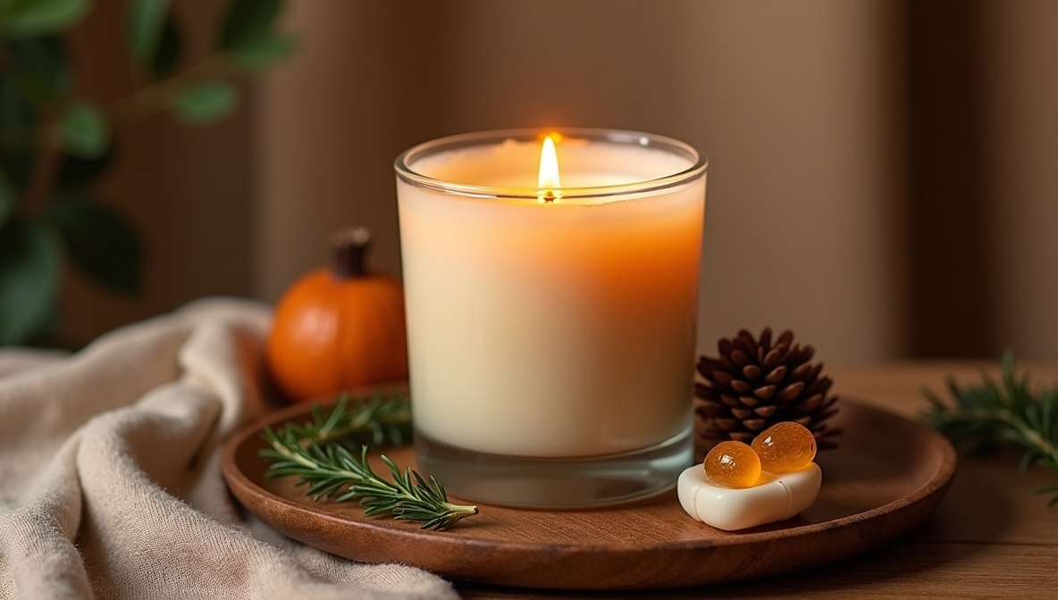 Amber and Cedar candle from Vorxyrelmrizao